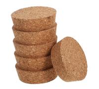 CLISPEED 6 Piezas Tapones de Corcho para Frascos Hidropónicos y Terrarios de Reutilizables Sellado Hermético para Jarrones de Tapa Resistente para Macetas Pequeñas Accesorios para Plantas