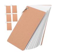 CLISPEED 6 piezas Tarjetas de Estudio con Anillo Tarjetas Índice Rayadas Azules con Funda Fichas de Aprendizaje para Universidad Versátiles para Estudio y Oficina
