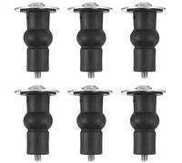 CLISPEED 6 piezas Tornillos de Expansión para Tapa de Inodoro de Accesorios de Fijación para Asiento Wc Acero Inoxidable y Goma Instalación Segura y Compatible con Múltiples Tipos de Tapa
