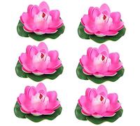 CLISPEED 6piezas Flotante Artificial Flores Artificiales Flotantes Decoración De Agua