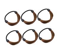 CLISPEED 6piezas Gomas Para Cabello Elásticas Para Mujeres y Niñas Accesorios De Peinado Prácticos y Elegantes Perfectos Para Bodas y Cumpleaños