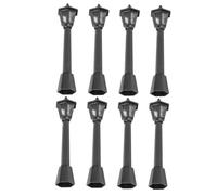 CLISPEED 8 Piezas Poste De Luz Farola Navideña Miniatura para Casas De Muñecas Decoración De Jardín Miniatura Iluminación Decorativa para Micro Paisajes Modelo De Farola Lámpara De Calle