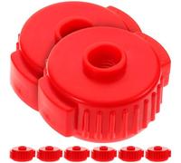 CLISPEED 8 tuercas de platillo de liberación rápida de plástico rojo para kits de batería, accesorios prácticos y firmes de agarre para platillos para una instalación rápida y una fijación segura en