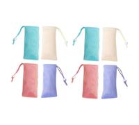 CLISPEED 8piezas Bolsa de Espuma para Baño Cordón Unidades Jabonera Exfoliante para Ducha Bolsa de Jabón Portátil para Baño