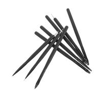 CLISPEED 8piezas Pinceles De Uñas Mangos Negros Delineadores De Esmalte Bolígrafos Para Detalles Precisión y Versatilidad