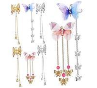 CLISPEED 8piezas Pinzas el Pelo con Borlas Largas Horquilla Cabello Accesorios de Pelo para Fiesta y Eventos