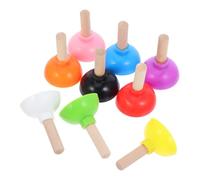 CLISPEED 9 Piezas Mini Plunger Realista Accesorios Divertidos para Baño de Casa de Muñecas Juguetes de Broma para Espectáculos Interactivos y