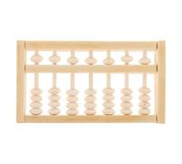 CLISPEED Ábaco Miniatura de Madera Natural Pequeño para Herramienta Educativa Montessori para Matemáticas Infantiles Accesorio Fotográfico para Fiestas y Ceremonias Tradicionales Zhou