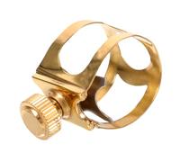 CLISPEED Abrazadera Metálica De Latón Para Saxofón Alto, Pinza De Sujeción Profesional Para Boquilla De Saxofón, Accesorio Estable y Duradero Para Músico De Instrumentos De Viento