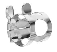 CLISPEED Abrazadera para y de Cobre Doble Tornillo Niquelado, Ligadura Flexible para Boquillas de Instrumentos