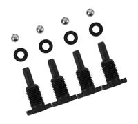 CLISPEED Accesorios para Gatos de Piso 4 Piezas Válvula de Retorno, Sellos y Tornillos Pequeños, Material Plástico y Metal para Reparación y Mantenimiento Automotriz