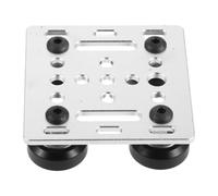 CLISPEED Accesorios para Impresora 3d con Poleas de Ranura en V, Placa Metálica de Aluminio Plata, Rodamientos de Alta Precisión para Talleres Pequeños y Makers DIY