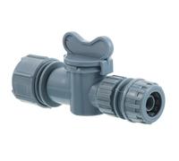 CLISPEED Adaptador de Manguera de Agua Abs Ligero y Portátil con Válvula de Control, Divisor Bidireccional de Dos Vías para Ajustes de Emergencia y Espacios Pequeños