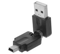 CLISPEED Adaptador USB a Mini USB con 5 Contactos Aleación de Aluminio y Goma, Transferencia de Datos Estable y Diseño Portátil para Ordenadores y Smartphones