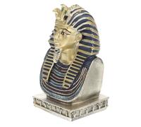CLISPEED Adorno de Escritorio de Resina Egipcia Tutankamón, Figura Coleccionable del Rey Faraón, Estatua Decorativa para Hogar y Oficina, Diseño Retro y Misterioso, Decoración Vintage