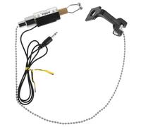 CLISPEED Alarma de caña de pescar para pesca nocturna con construcción de metal de fácil funcionamiento y alertas de luz sonora para una detección fiable de mordeduras