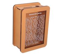 CLISPEED Alcancía Transparente de Madera Motivacional Bote de con Panel Acrílico para Monedas Caja y Resistente para Adultos Fácil para Guardar y Retirar Dinero