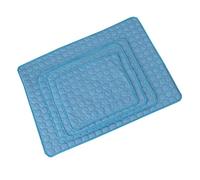 CLISPEED Alfombra Refrescante para Perros y Gatos Colchoneta Verano Antideslizante Suave y Transpirable para Casa y Viajes Azul Mediano