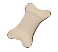 CLISPEED Almohada Cervical Para Coche Piel Sintética Beige Forma Hueso 1 Unidad Soporte Cuello Para Conducir y Descanso Vehículo y Hogar