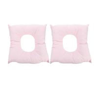 CLISPEED Almohada de Masaje Boca Abajo para Camilla de Belleza 2 Piezas Cojín Facial Ergonómico de Espuma Suave Reposacabezas Rosa Hipoalergénico Transpirable para SPA y Terapia