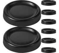 CLISPEED Almohadillas Antivibración para Lavadora y Secadora 8 Piezas Negras Tapetes Elevadores Antideslizantes para Muebles Protección contra Vibraciones y Humedad en Hogar y Oficina