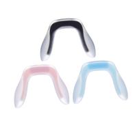 CLISPEED Almohadillas Nasales Para Gafas De Silicona 3 Piezas Mediano Soporte Nasal Suave Antideslizante Para Monturas Plásticas Uso Diario Comodidad Para Lentes De Sol y Anteojos