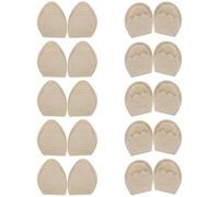 CLISPEED Almohadillas Para Zapatos Antepié y Punta, Espuma Suave, Ajuste De Talla, Mujeres y Hombres, Uso Diario En Calzado Deportivo y Tacones, 10 Pares (5 Redondas 5 Puntiagudas) Color Piel
