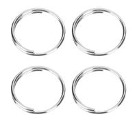CLISPEED Anillos Partidos de Acero Inoxidable para Llaveros 200 Piezas Resistentes para Organizar Llaves de Coche y Puertas