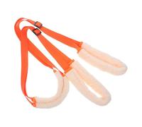CLISPEED Arnés para Perros Pequeños Naranja Hebilla Ajustable y Material de Coral Fleece, Soporte Portátil para Entrenamiento y Rehabilitación al Aire Libre