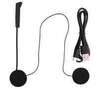 CLISPEED Auriculares Inalámbricos para Casco de Motocicleta, Compatibles con Casco Integral y Semicasco, Almohadilla Protectora de 5 Mm, Función de Control por Cable para Comunicación