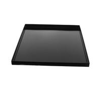 CLISPEED Bandeja de Horno Esmaltada Rectangular Negra para Hornear y Almacenar Alimentos, Molde Resistente y Versátil Adecuado para Cocina y Pizzerías