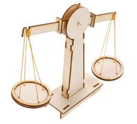CLISPEED Báscula de Madera DIY para Juguete Educativo de Equilibrio y Cálculo Matemático de Montaje Manual Estable y Duradero para Aprendizaje Stem Infantil