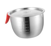 CLISPEED Bol Mezclador Inoxidable Tapa para Ensaladas Huevos y Preparaciones de Cocina Accesorio Práctico y Resistente