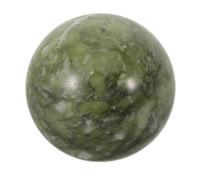 CLISPEED Bola de Cristal de Jade Natural Pulida 4-5 CM Adorno Feng Shui para Escritorio y Decoración China Suerte Esfera Verde para Energía Espiritual y Abundancia Pequeño Cristal para