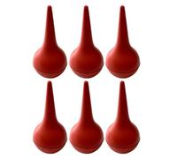 CLISPEED Bola Limpiadora Multifuncional de Goma para Nariz de Ñiño y Reloj, Succión para Eliminar Moco y Polvo, Paquete de 6 Unidades Rojo para Padres y Niños