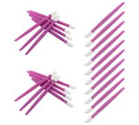 CLISPEED Bolígrafo para Esculpir Uñas 100 Piezas Herramienta para Manicura Punta de Goma Morada Empujador de Cutículas Multifuncional para Nail Art y Decoración Detallada Uso