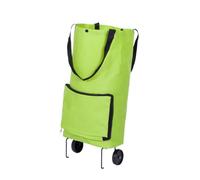 CLISPEED Bolsa de Compras Carrito Auxiliar de Tela Oxford con Ruedas Plegable con Gran Capacidad Fácil de Almacenar y Transportar para Picnic y Playa