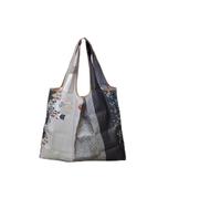 CLISPEED Bolsa de Compras Reutilizable Plegable de Tela Oxford Engrosada 58x68x8 Cm, Grande y Resistente hasta 20 Kg, Color Clásico, Portátil para Supermercado y Viaje