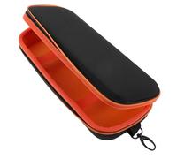CLISPEED Bolsa de Transporte para Micrófono Doble Interior Naranja Estuche Transpirable de EVA y Franela Funda Protectora Portátil para Equipo de Podcast y Accesorios Adecuado para