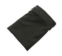 CLISPEED Bolsa Deportiva de Brazo para Teléfono Móvil Negra Brazalete Ajustable y Elástico Funda Ligera para Correr y Gimnasio Orificios para Auriculares Adecuado para Actividades al