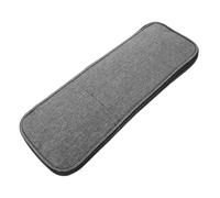 CLISPEED Bolsa Organizadora de Agujas de Crochet y Tejer de Tela Oxford, Larga 35 Cm, Gris, Portátil para Costura y Manualidades, Estuche de Viaje para Herramientas de Ganchillo