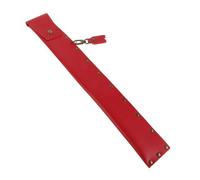 CLISPEED Bolsa Portátil de PU para Baquetas y Mazos de Percusión con Detalles Únicos de Tachuelas Metálicas en Color Rojo para Sesiones de Batería y Presentaciones