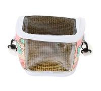 CLISPEED Bolsa Portátil para Hámster Diseño De Ventana, Transpirable y Pequeña Bolsa De Transporte para Mascotas, Tamaño Pequeño, para Viajes y Excursiones, Adecuado para Hámsteres y Cobayas