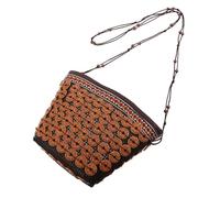 CLISPEED Bolso Bandolera Tipo Cubo para Playa Verano Bolso de Hombro de de Diseño Tropical para Vacaciones y Portátil y