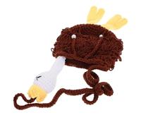 CLISPEED Bolso de Hombro de Ganchillo Forma de Animal para Niñas Accesorio Kawaii para de Cumpleaños y Disfraces Diseño Divertido Resistente para