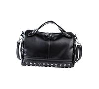 CLISPEED Bolso de Hombro de Moda con Tachuelas para Mujer Bandolera Creativa de Gran Capacidad Color Negro para Playa y