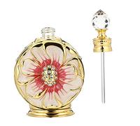 CLISPEED Botella De Aceite Esencial y Vidrio Cosmética 12 Ml Sellado Hermético Para Viaje Uso Diario Rojo Diseño Creativo