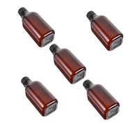 CLISPEED Botellas de Loción de Viaje 5 Piezas 200 Ml Pet Cuadradas Cuello Largo con Tapa Rosca Pp Anti-fugas para Cosméticos Portátiles Uso Personal Viaje