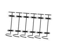 CLISPEED Botelleros Metálicos para Vino Tinto 6 Botellas Estante Colgante De Metal Soporte De Pared para Cocina y Bar Organización De Botellas