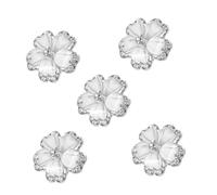 CLISPEED Botones De Flores De Cristal De Zinc Botones Decorativos Para Costura Accesorios De Diy Resistente Y Duradero Para Ropa Y Manualidades 5 Piezas X 4